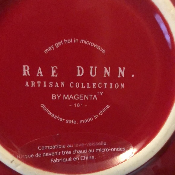 NEW 2022. Rae Dunn Christmas Red  Ho Ho Ho Ceramic Mixing Bowl - Picture 4 of 4
